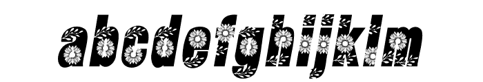 JAZZY SUNFLOWER Font LOWERCASE