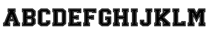 JP Sport Stitch Regular Font LOWERCASE