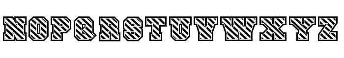 JP Sport Stripes Regular Font LOWERCASE