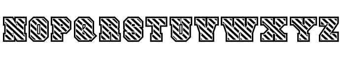 JP Sport Stripes Font LOWERCASE