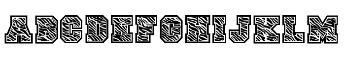 JP Sport Zebra Regular Font LOWERCASE
