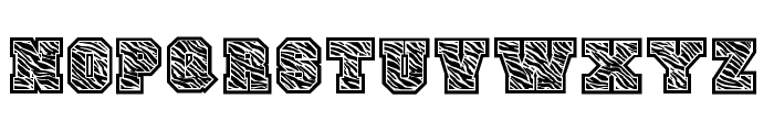 JP Sport Zebra Regular Font LOWERCASE