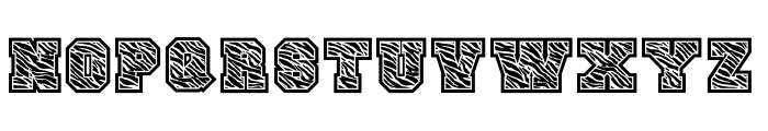 JP Sport Zebra Font UPPERCASE