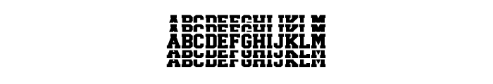 JP Sporty Stacked Font UPPERCASE