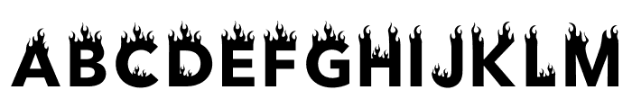 JT Fire One Font UPPERCASE