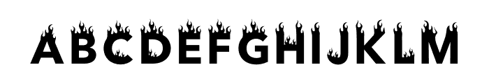 JT Fire One Font LOWERCASE