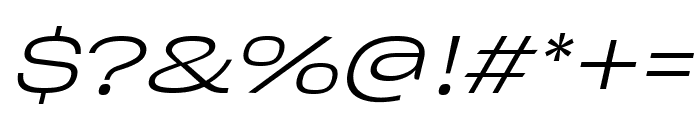 JT Millburn Wide ExtLt Slant Font OTHER CHARS