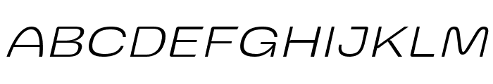 JT Millburn Wide ExtLt Slant Font UPPERCASE