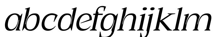 JT Rejiro Light Oblique Font LOWERCASE