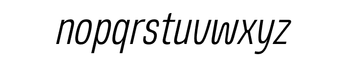 JTMillburn-CondExtLtSlant Font LOWERCASE