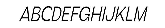 JTOlifer-CondSlantExtLt Font UPPERCASE