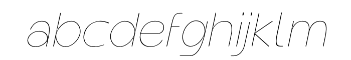 JTOlifer-SlantedThin Font LOWERCASE