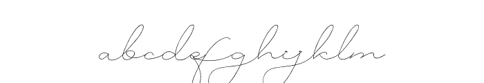 Jabbing Signature Font LOWERCASE