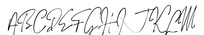 Jaccuzy Signature Font UPPERCASE