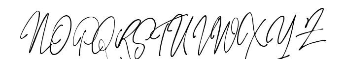 Jaccuzy Signature Font UPPERCASE