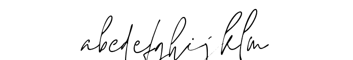 Jaccuzy Signature Font LOWERCASE