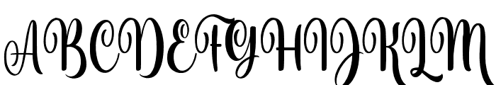 Jacintha-Regular Font UPPERCASE