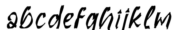 Jacklin Slasher Italic Font LOWERCASE