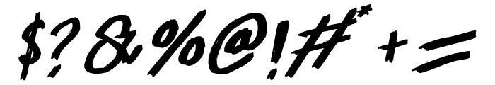 Jackloft Oblique Font OTHER CHARS