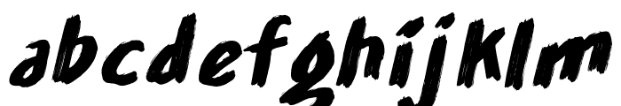 Jackloft Oblique Font LOWERCASE