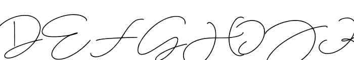 Jackson Signature Font UPPERCASE