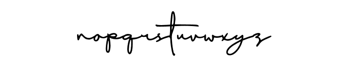 Jackson Signature Font LOWERCASE