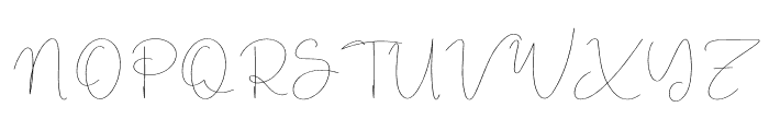 Jackson Writing Font UPPERCASE