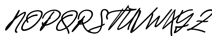 JacksonScript-SlantBold Font UPPERCASE