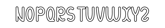 Jackstay Outline Font UPPERCASE