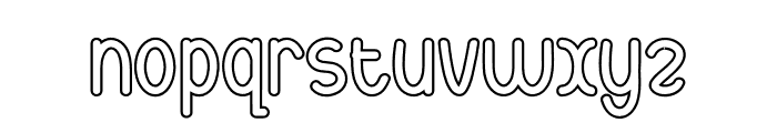 Jackstay Outline Font LOWERCASE