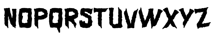 Jagged Terror Font UPPERCASE