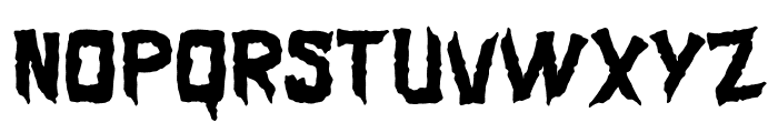 Jagged Terror Font LOWERCASE