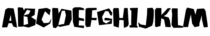 Jagged Font UPPERCASE