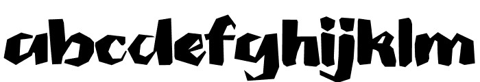 Jagged Font LOWERCASE