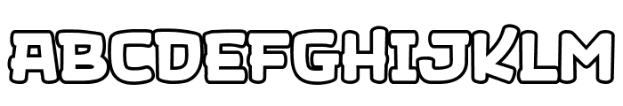 Jagonk Brow Outline Font UPPERCASE