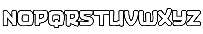 Jagonk Brow Outline Font UPPERCASE