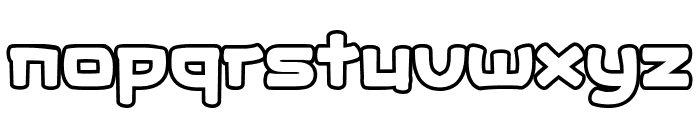 Jagonk Brow Outline Font LOWERCASE