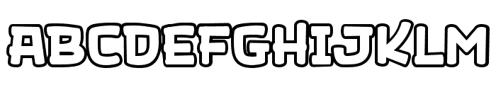 JagonkBrow-Outline Font UPPERCASE