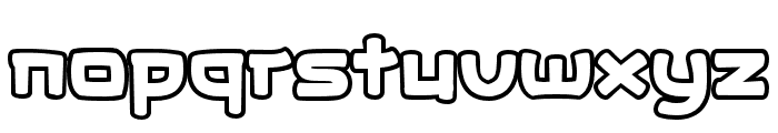 JagonkBrow-Outline Font LOWERCASE