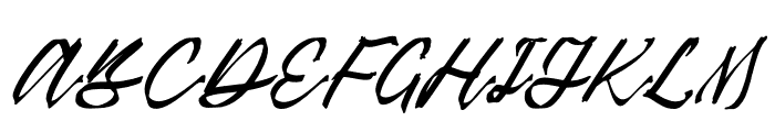 Jakemont Moodnice Italic Font UPPERCASE