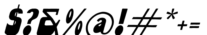 Jakesmith Italic Font OTHER CHARS