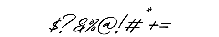 Jamella Italic Font OTHER CHARS