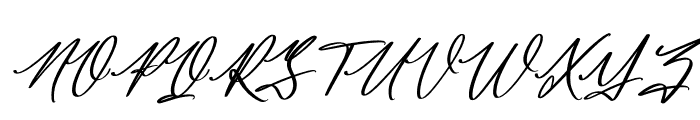 Jamesttedy Signature Italic Font UPPERCASE