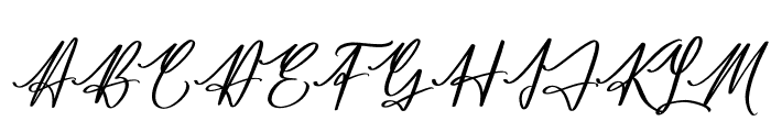 Jamesttedy Signature Font UPPERCASE