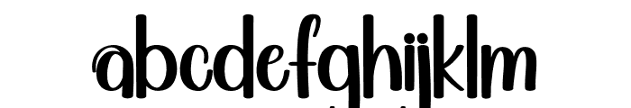 Jammed Font LOWERCASE