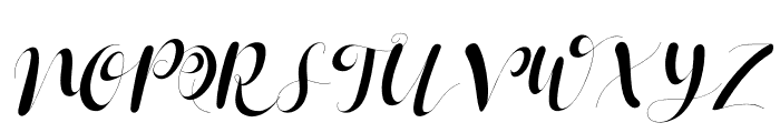 Janetha Hasley Italic Font UPPERCASE