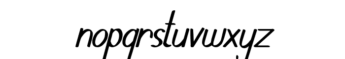 Januworry Italic Font LOWERCASE