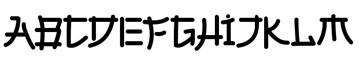 Japan Kimono Font UPPERCASE