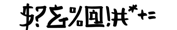 Japan Version Font OTHER CHARS