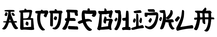 Japan Version Font UPPERCASE